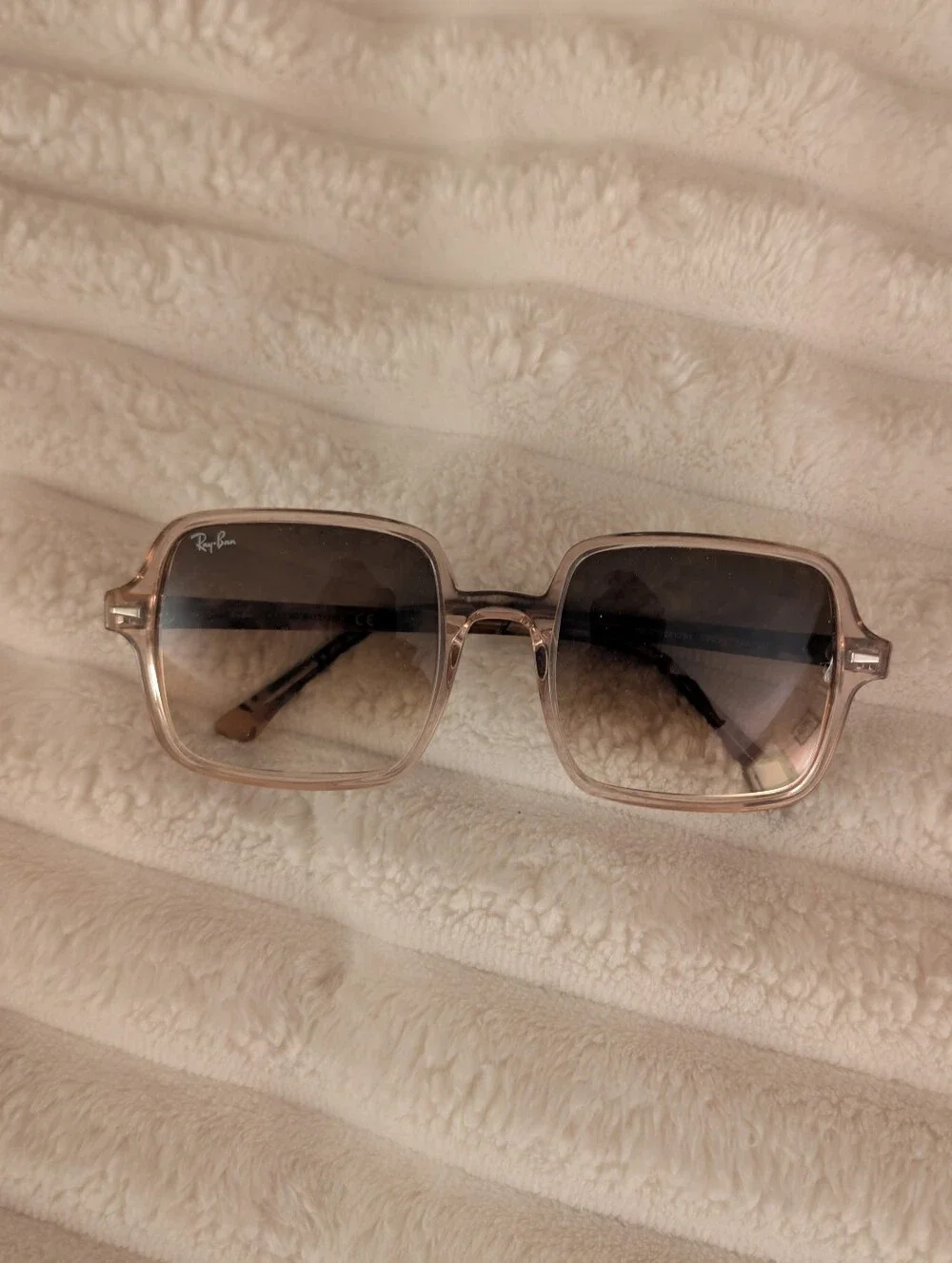 Ray-Ban Women's Square Sunglasses in Light Pink Gradient